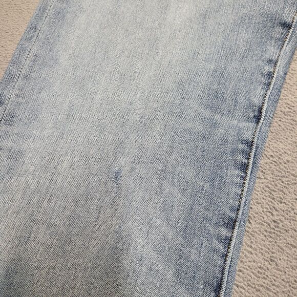 Gap 1969 Jeans Mens 30x29 Blue Slim Straight Leg Distressed Denim - Picture 5 of 11